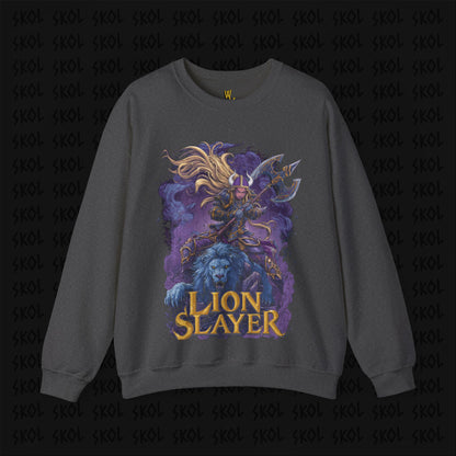 Lion Slayer Unisex Heavy Blend™ Crewneck Sweatshirt