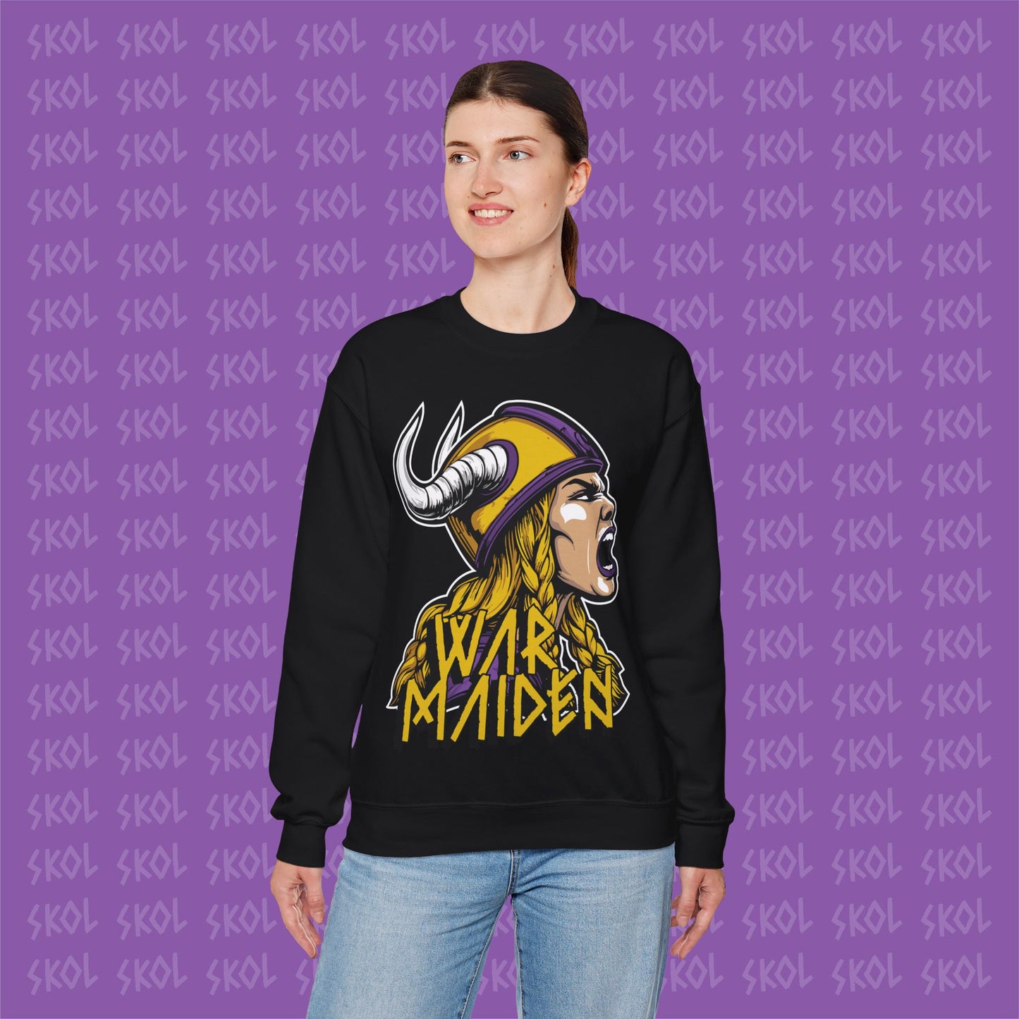 War Maiden Unisex Heavy Blend™ Crewneck Sweatshirt