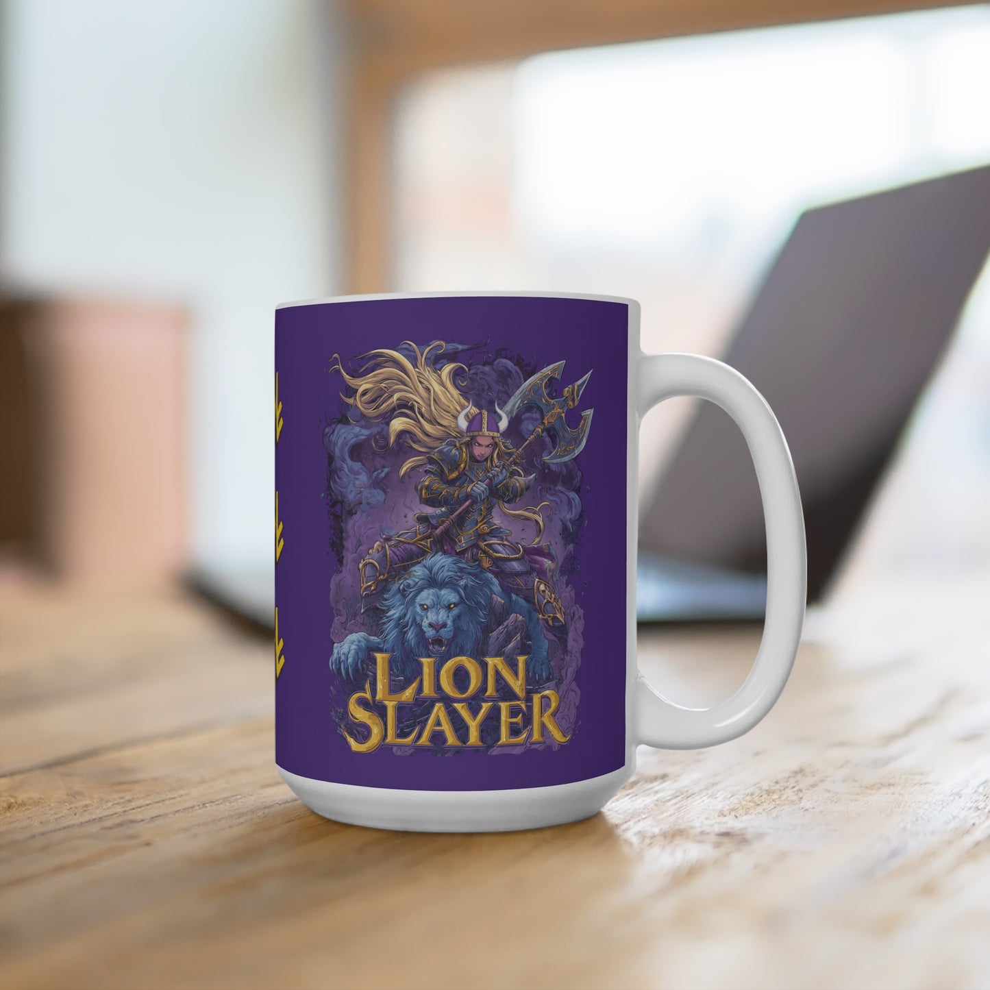 Lion Slayer | Purple Mug 15oz