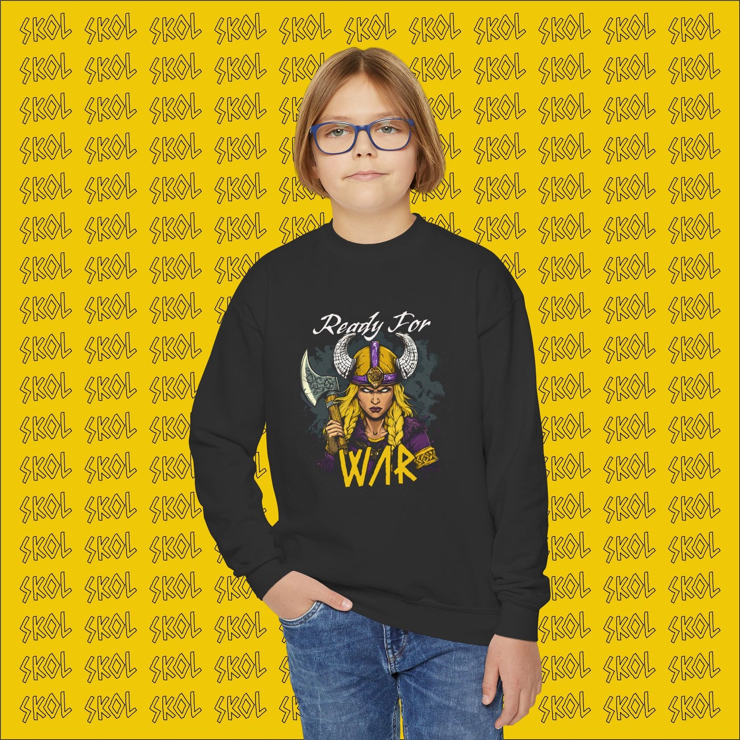 Ready For War Youth Crewneck Sweatshirt