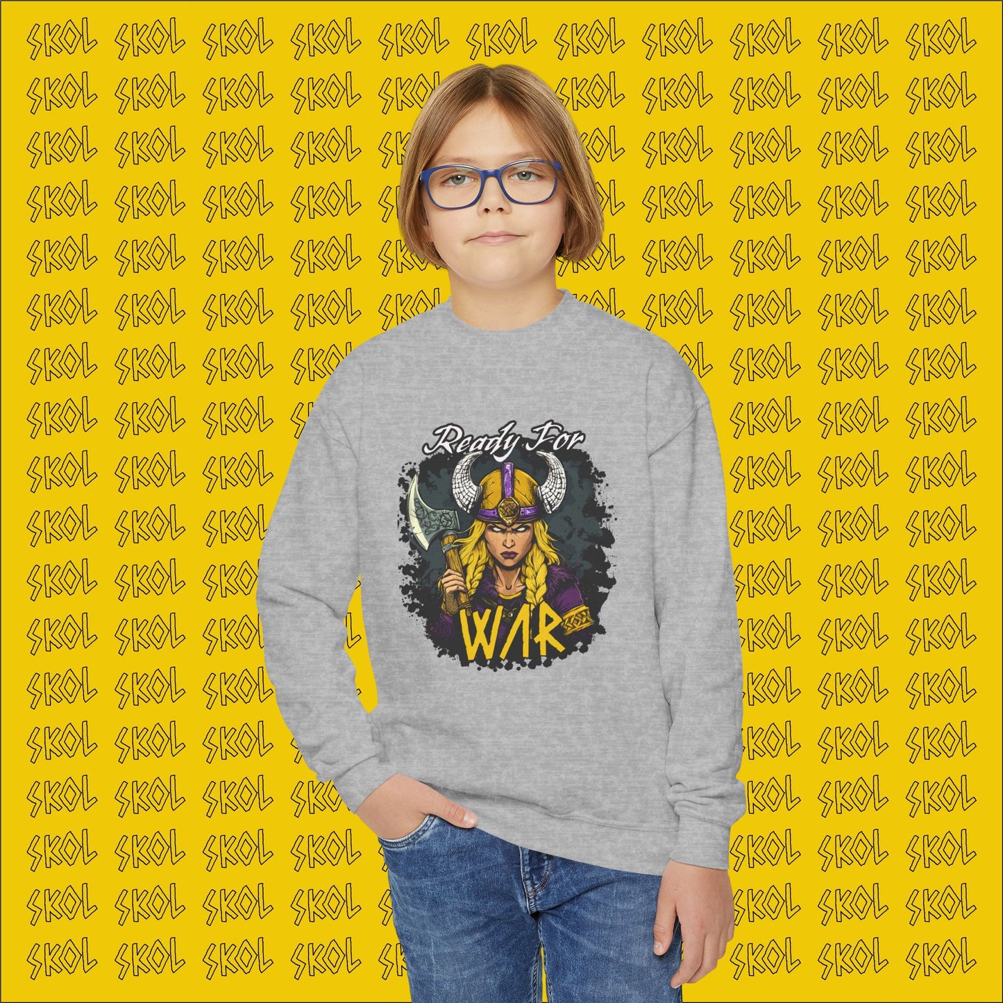 Ready For War Youth Crewneck Sweatshirt