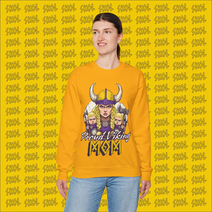 Proud Viking Mom Unisex Heavy Blend™ Crewneck Sweatshirt