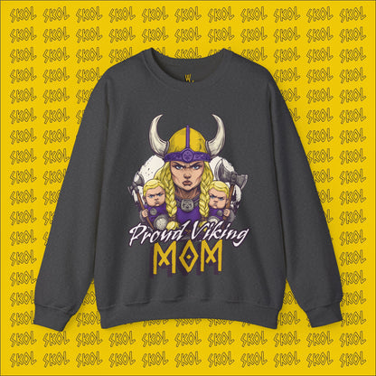 Proud Viking Mom Unisex Heavy Blend™ Crewneck Sweatshirt