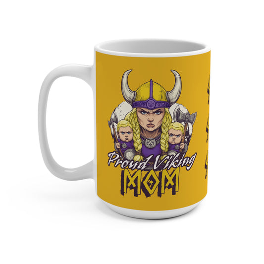 Proud Viking Mom | Yellow Mug 15oz