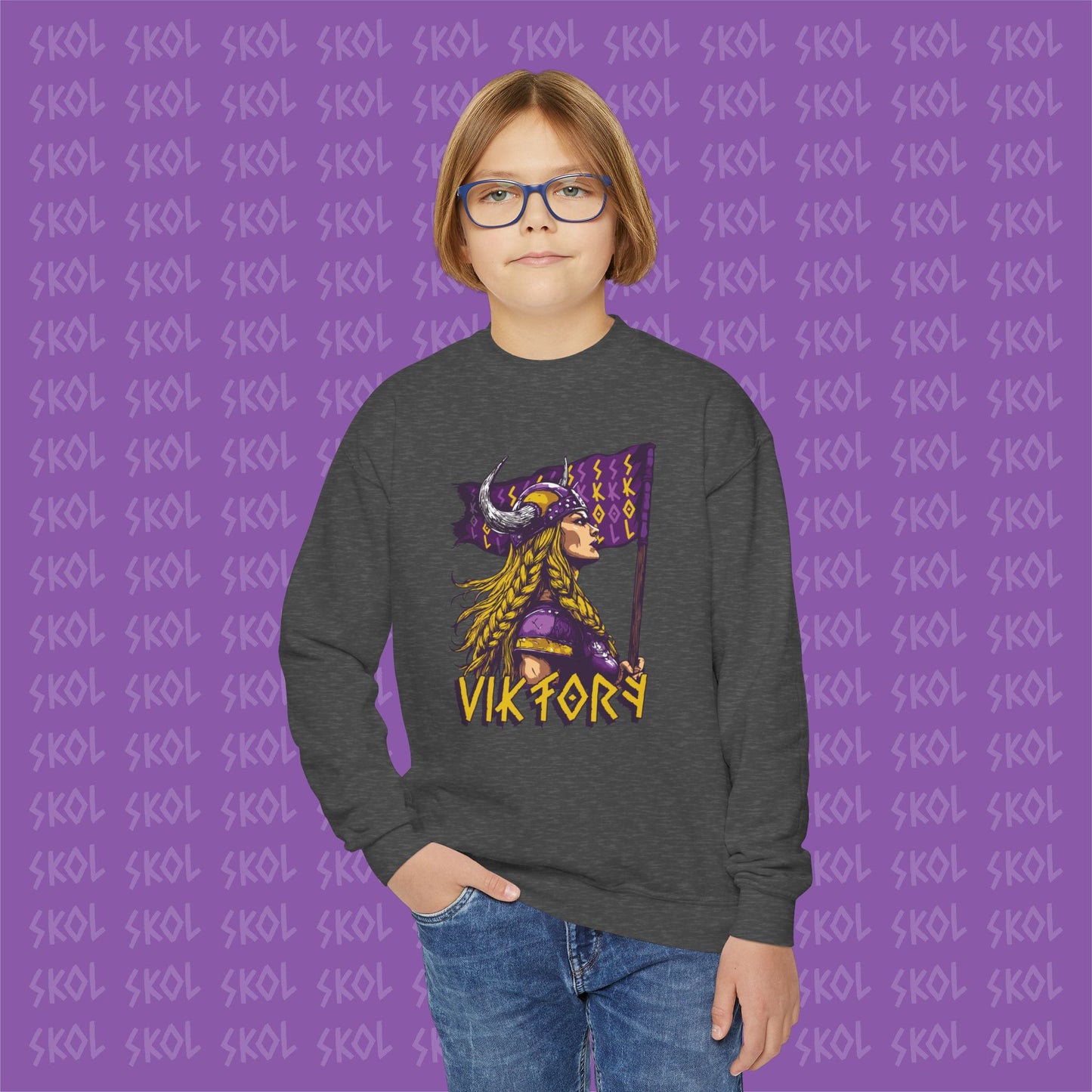 Viktory Youth Crewneck Sweatshirt