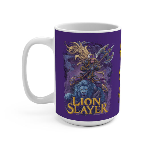 Lion Slayer | Purple Mug 15oz
