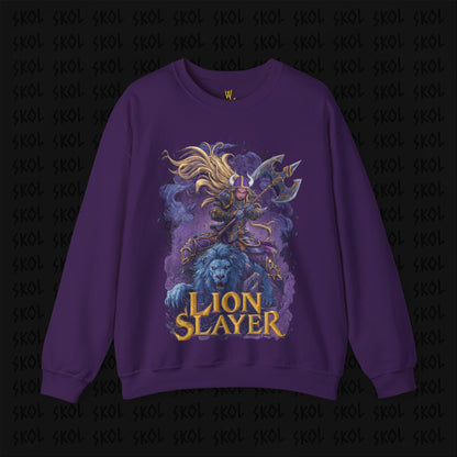 Lion Slayer Unisex Heavy Blend™ Crewneck Sweatshirt
