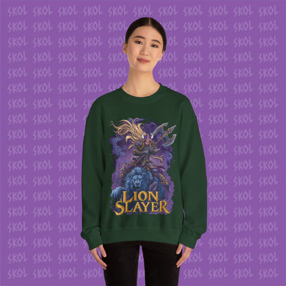 Lion Slayer Unisex Heavy Blend™ Crewneck Sweatshirt