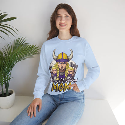 Proud Viking Mom Unisex Heavy Blend™ Crewneck Sweatshirt