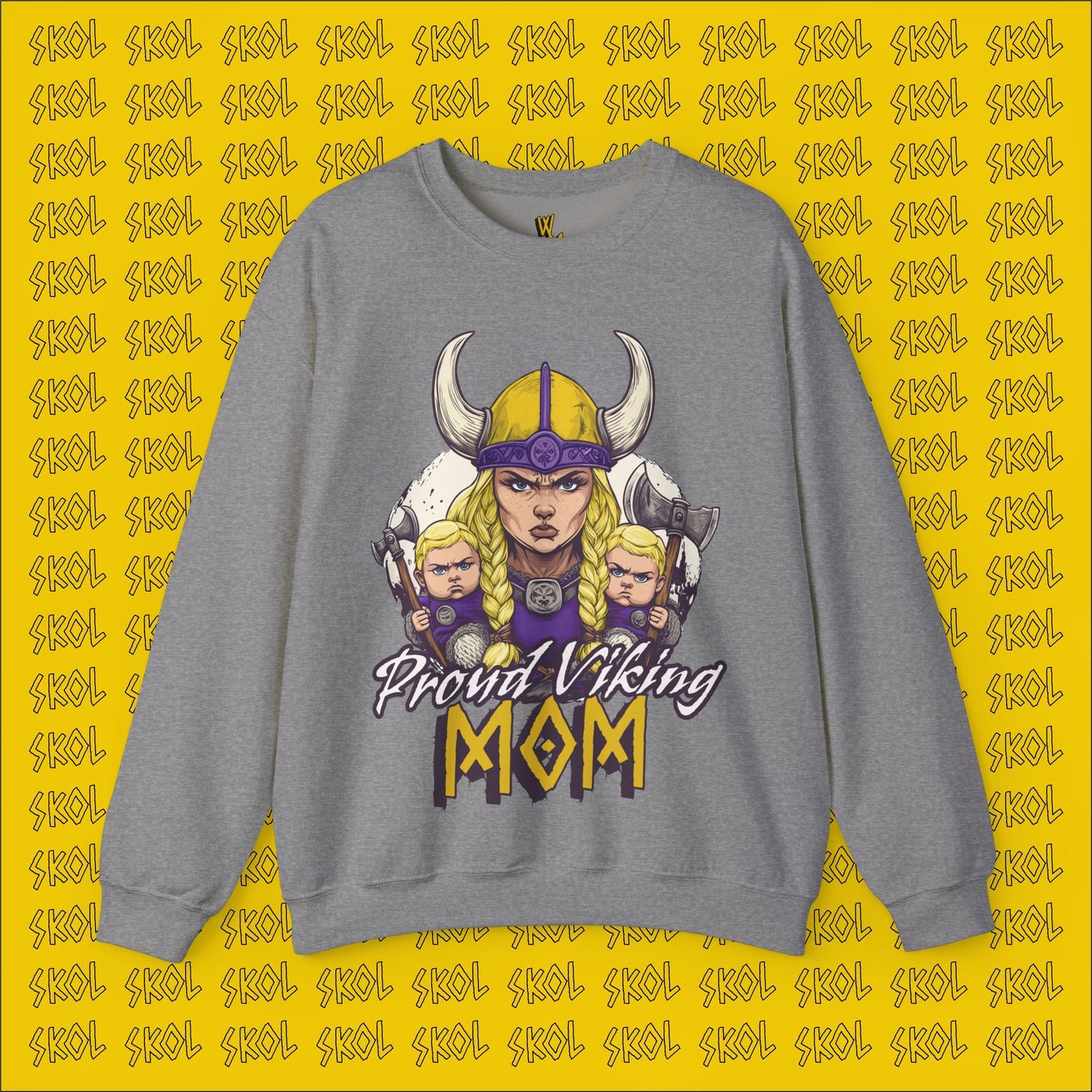 Proud Viking Mom Unisex Heavy Blend™ Crewneck Sweatshirt