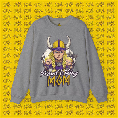 Proud Viking Mom Unisex Heavy Blend™ Crewneck Sweatshirt